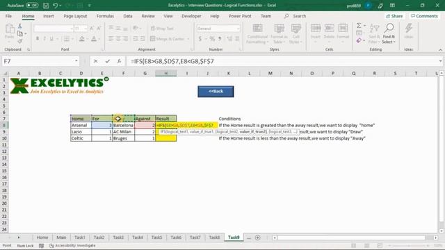 Task 9 - Excel Interview Questions - Logical Functions смотреть онлайн
