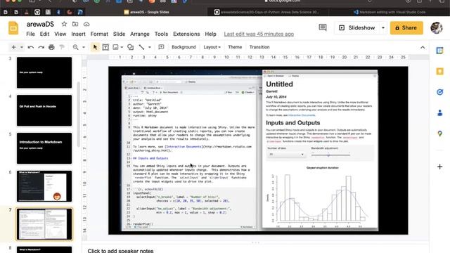 ArewDS Office Hour: Git Pull and Push and Markdown in VScode смотреть онлайн