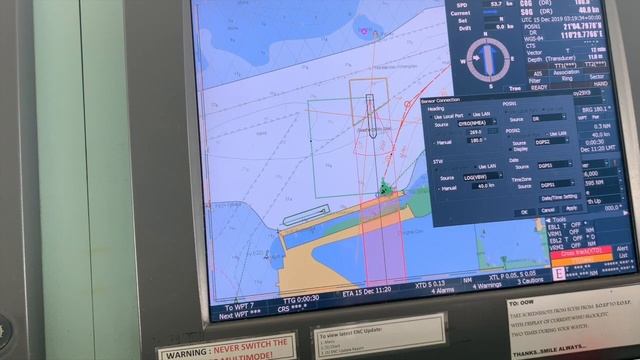 ECDIS в режиме счисления. смотреть онлайн