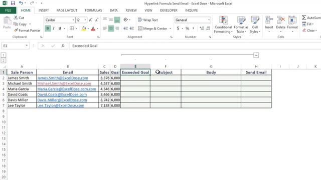 How to Send Emails from Excel with Single Formula | NO VBA Required смотреть онлайн