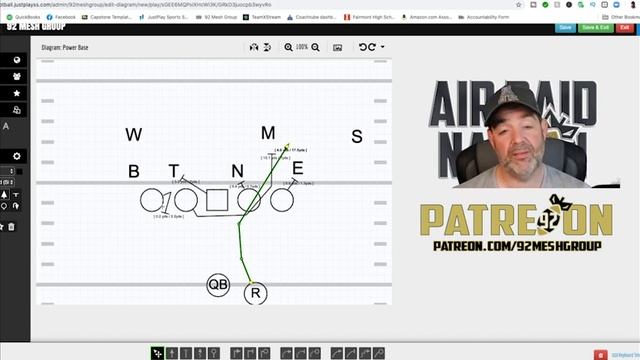 Power Base: Running Power-O out of 10 personnel in the Air Raid Offense смотреть онлайн