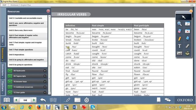106 Past simple regular and irregular verbs смотреть онлайн
