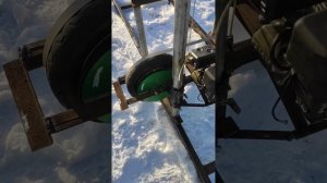 Самодельная ленточная пилорама из колес от скутера