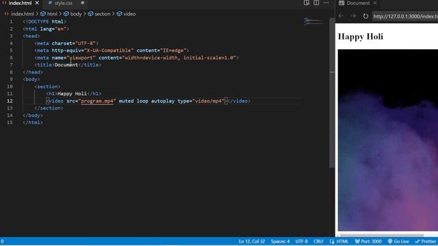 Bringing the Festival of Colors to Life with HTML, CSS, and JavaScript | Webtech Animation. PART 2 смотреть онлайн