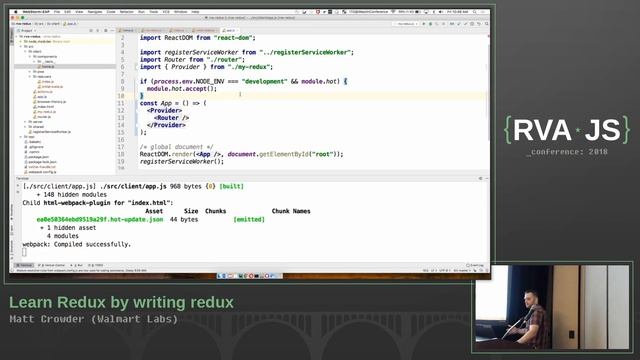 RVA JavaScript Conf 2018 - Learn Redux by Writing Redux by Matt Crowder смотреть онлайн