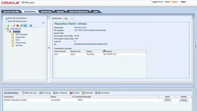 Load an ISO file in Oracle VM 3.1.1. смотреть онлайн