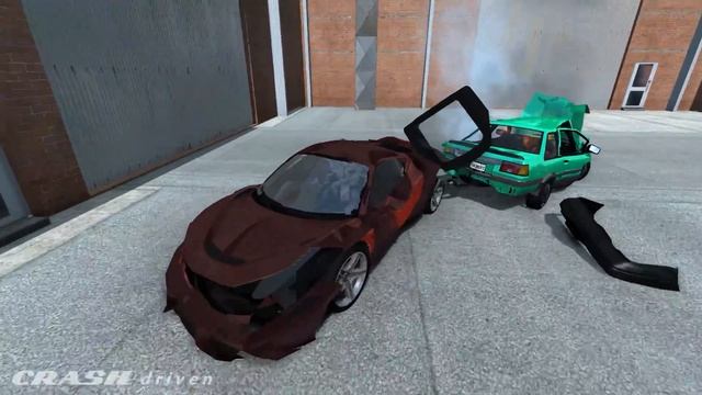 SPIKE STRIP PILE UP CRASHES #35 - BeamNG Drive | CRASHdriven