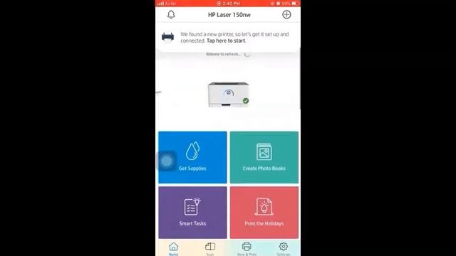 HP Color Laser 150nw Wifi Connection Using Mobile смотреть онлайн