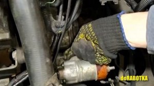 Снятие и установка, замена стартера КАЛИНА своими руками. doRABOTKA #doRABOTKALINA