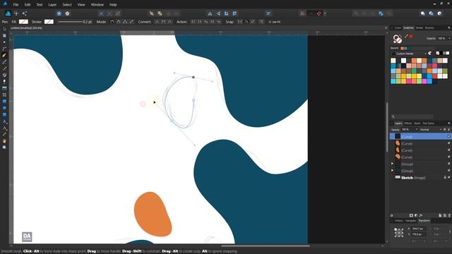 Abstract Background Design in Affinity Designer смотреть онлайн