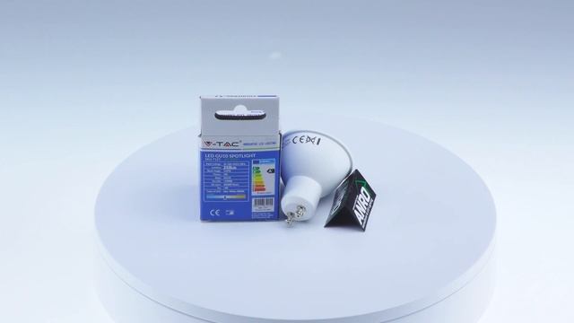 V-TAC LED lámpa GU10 (3Watt/110°) természetes fehér (4K UHD) смотреть онлайн
