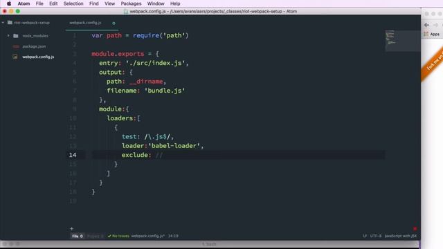 Setting up Webpack and RiotJS смотреть онлайн