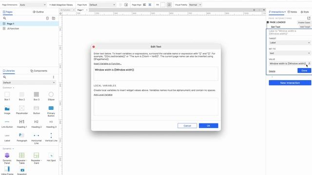 Axure RP 10 and UX design core skills course - 11.2 Function expressions смотреть онлайн