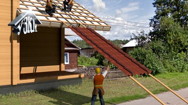 Металлочерепица. Как правильно поднимать металлочерепицу на крышу смотреть онлайн