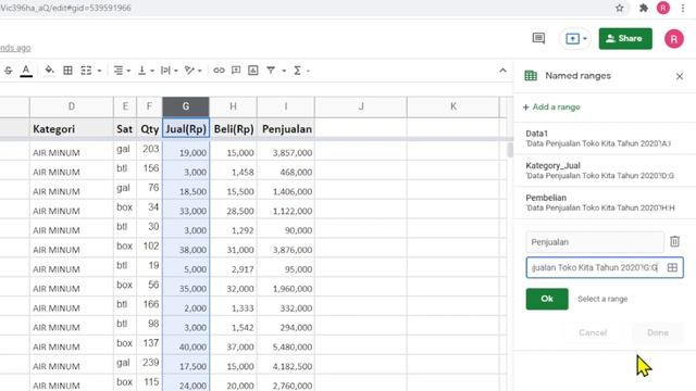 72 Cara Membuat Name Range di Google Shteet смотреть онлайн