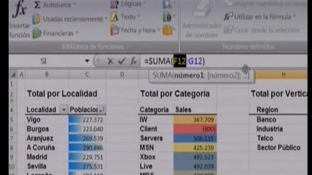4-2 Funciones (Tutorial Excel 2007) смотреть онлайн