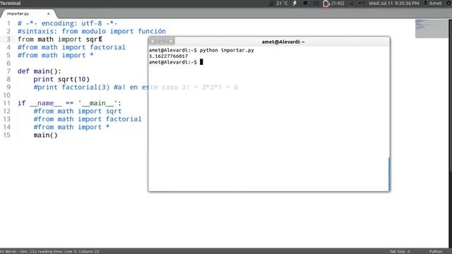 Programando con Python: 11.- Imports, qué son y para qué sirven смотреть онлайн