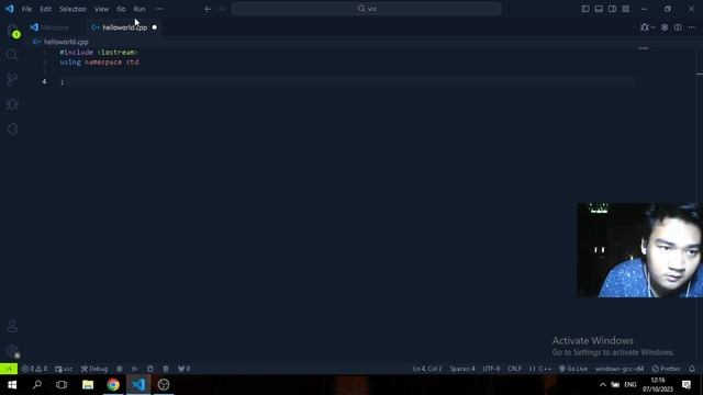 Tutorial membuat HELLO WORLD di VScode menggunakan C++ смотреть онлайн