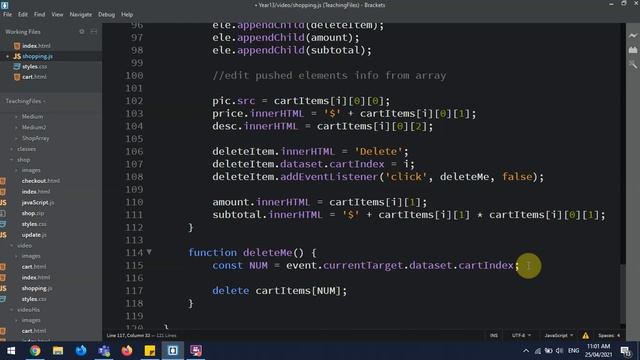 javaScript cart loading data part 2 смотреть онлайн
