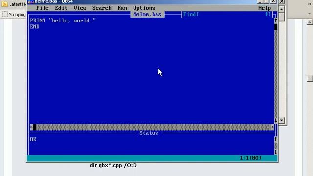 Demo: linking an icon resource to a QB64 program. смотреть онлайн