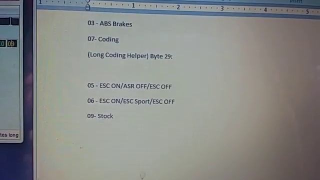 Golf GTI MK7 - ESC/Traction Control Disable - VCDS VagCom