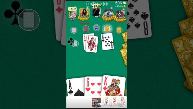 Durak Online / на 6 - 50тыс. ( Пришлось по потеть ) против напарников. [ Тупо ноль козырей ]