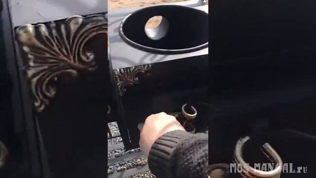 ? Кованый мангал "Вираж" (полка из нержавейки) ?? смотреть онлайн