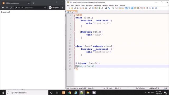 Object Oriented Programming in PHP Part2(Inheritance) смотреть онлайн