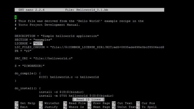 Yocto Project: Create"Hello World" Recipe and Custom Meta-Layer смотреть онлайн
