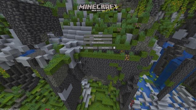 Minecraft 1.17 title screen concept 21w11a смотреть онлайн