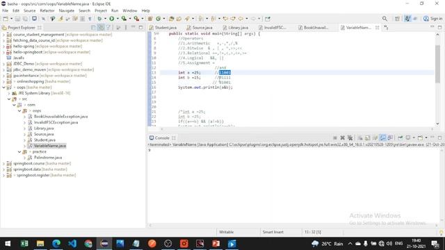 Bitwise Operator | Operator in java смотреть онлайн