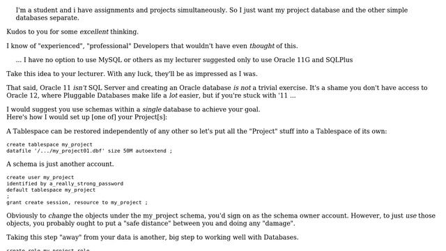 Databases: Creating two databases in Oracle 11g (2 Solutions!!) смотреть онлайн