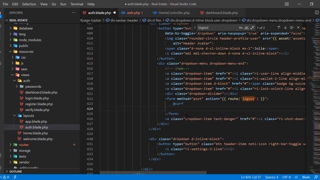 (05) Integrate Admin Dashboard in Laravel 9 | Logout User from Admin Dashboard смотреть онлайн
