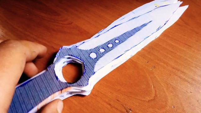 как сделать нож скелетон из бумаги смотреть онлайн
