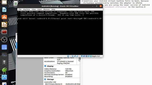 How to add "nomodeset xforcevesa" and fix a not booting Android virtual machine смотреть онлайн