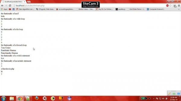 php tutorial 5 control constructs and operators