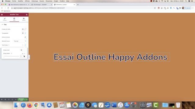 Appliquez Un Contour à Vos Titres Avec Happy Addons (free)