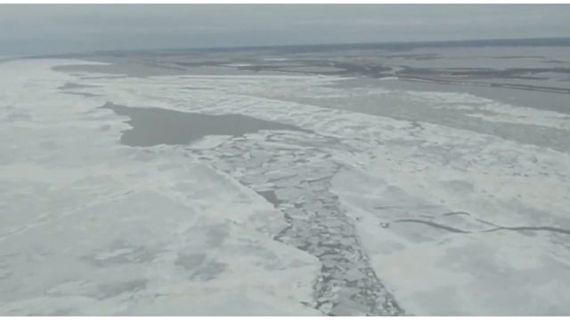 Лабытнанги Салехард. Север России Ямал. 16 мая 2021. Полёт над рекой Обь. смотреть онлайн