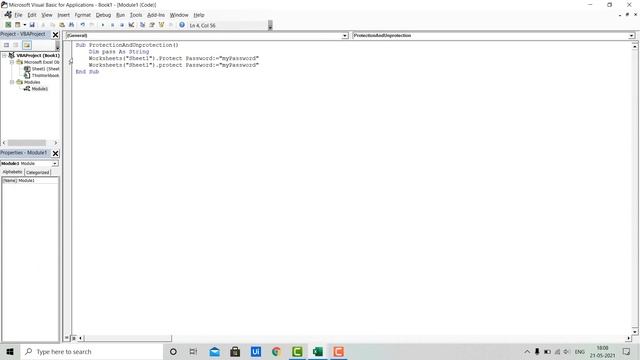 VBA Code To Protect and Unprotect Worksheet | Excel VBA Tutorials | Part-05 смотреть онлайн