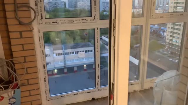 ЖК Загорье - заменили остекление балкона на ул. Ягодная 8к1 смотреть онлайн