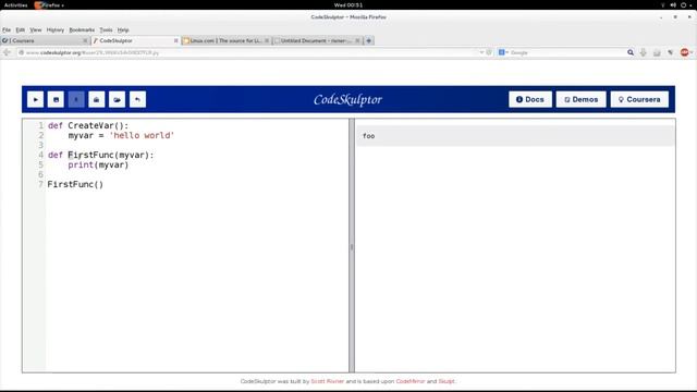 Scopes of python variables смотреть онлайн
