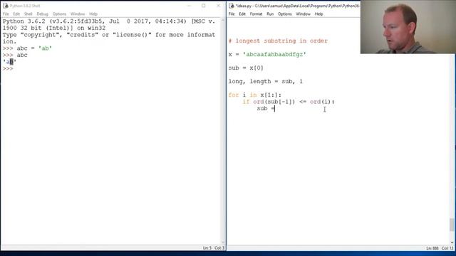 Python Basics Longest Substring Uncut смотреть онлайн