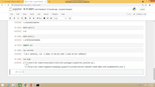 58. A brief overview of math and sys module in python смотреть онлайн