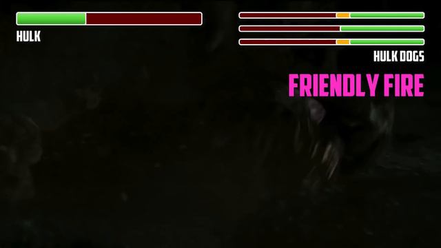 Hulk Vs. Hulk Dogs WITH HEALTHBARS | HD | Hulk