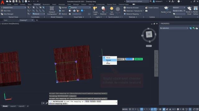 [PART 42] AutoCAD 2021 Material Mapping Planar And Box Essential Training For Beginner смотреть онлайн