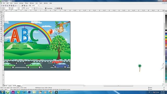 new carton School wall design make in coreldraw tutorial new design 2020 free downlord cdr file смотреть онлайн