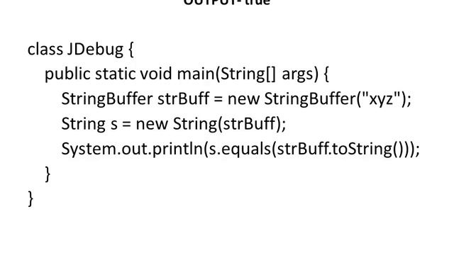Java Debug # String #6 смотреть онлайн