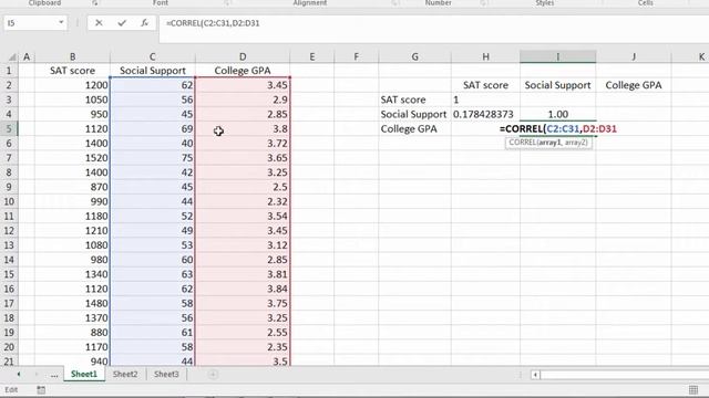 How to Calculate a Correlation Matrix in Excel смотреть онлайн