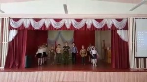 Победители конкурса военной инсценированной песни: "Эх, путь  дорожка, фронтовая".