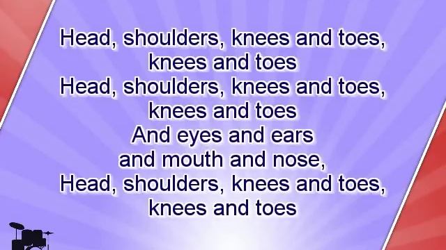 Karaoke For Kids - Head, Shoulders, Knees And Toes - With Backing Melody